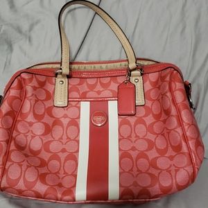 Coach Orange/Red Purse